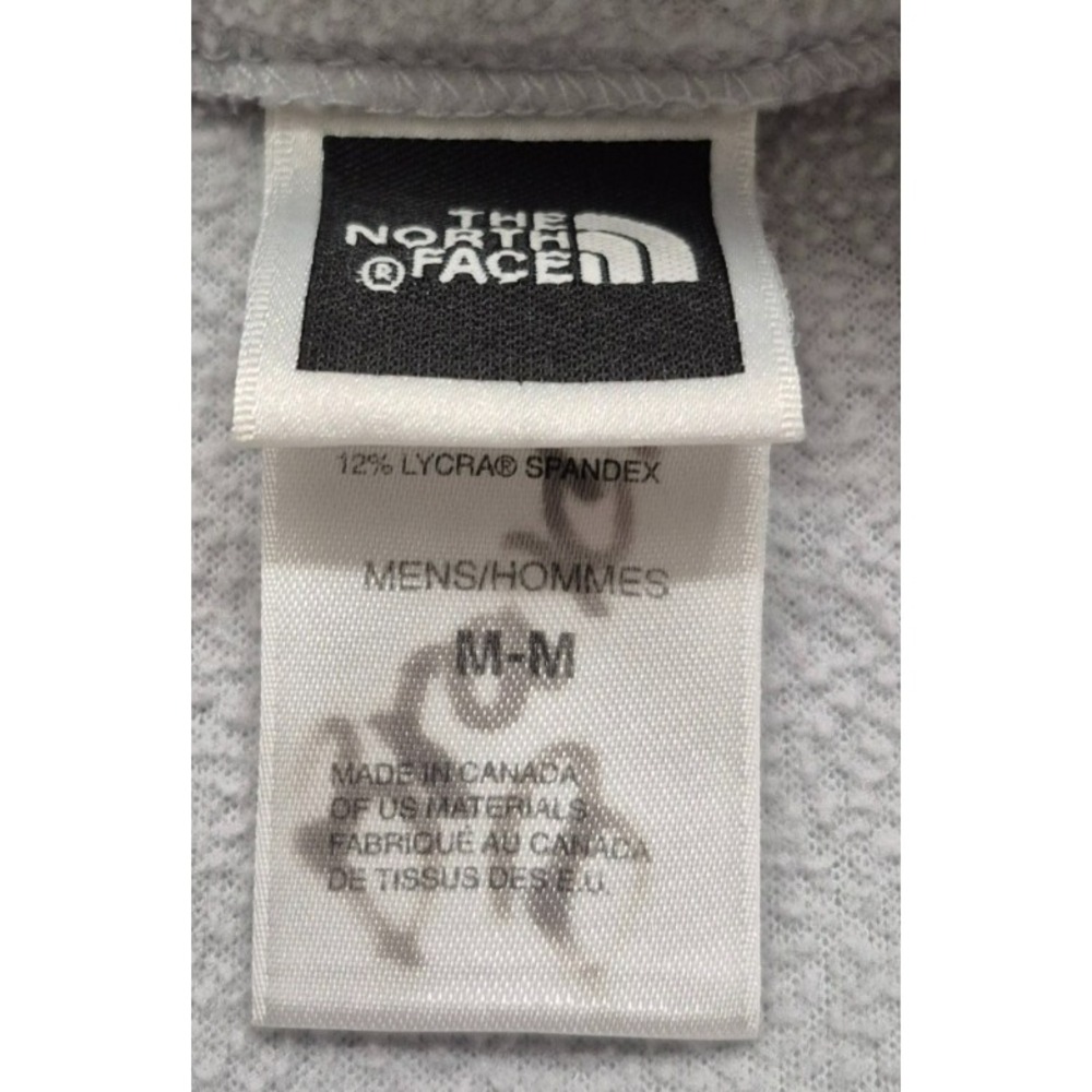 The North Face Polartec men's‎ gray/black 1/4 zip fleece pullover jacket sz. M - Picture 6 of 14